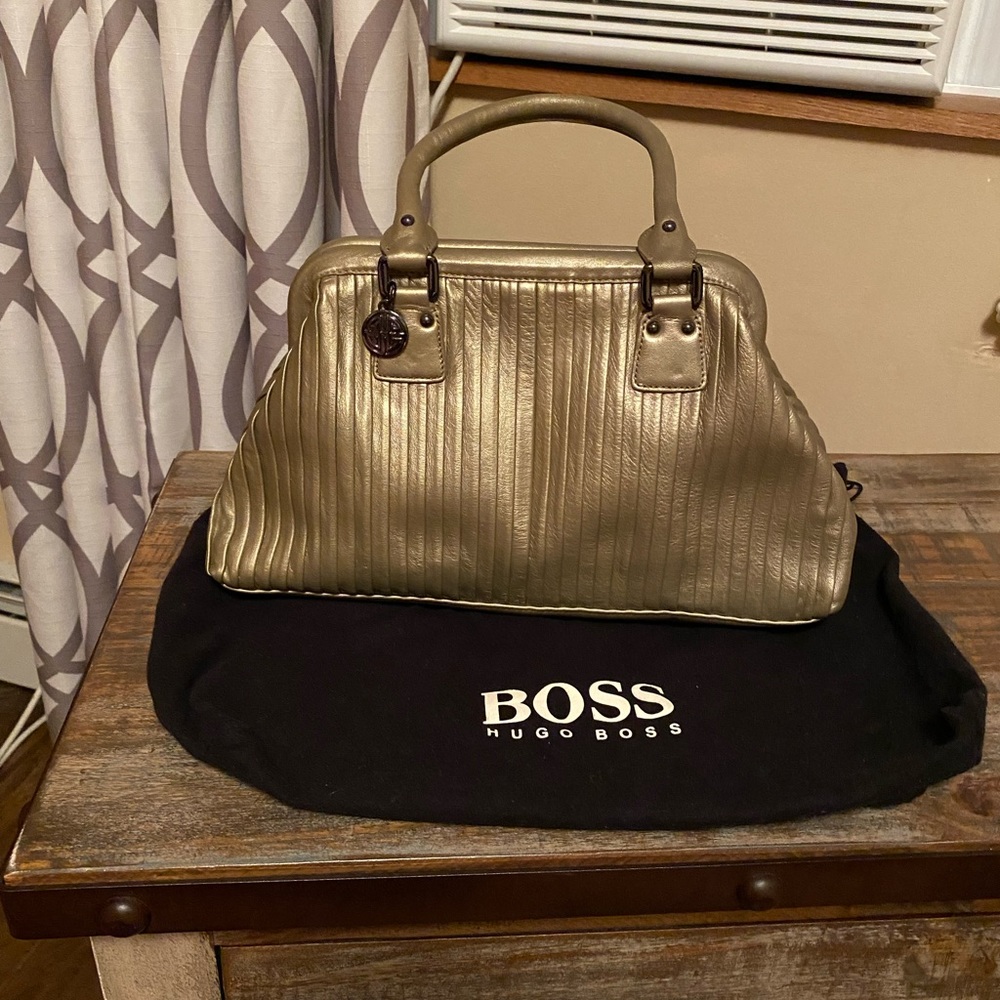 Hugo Boss leather metallic bag - Picture 5 of 7